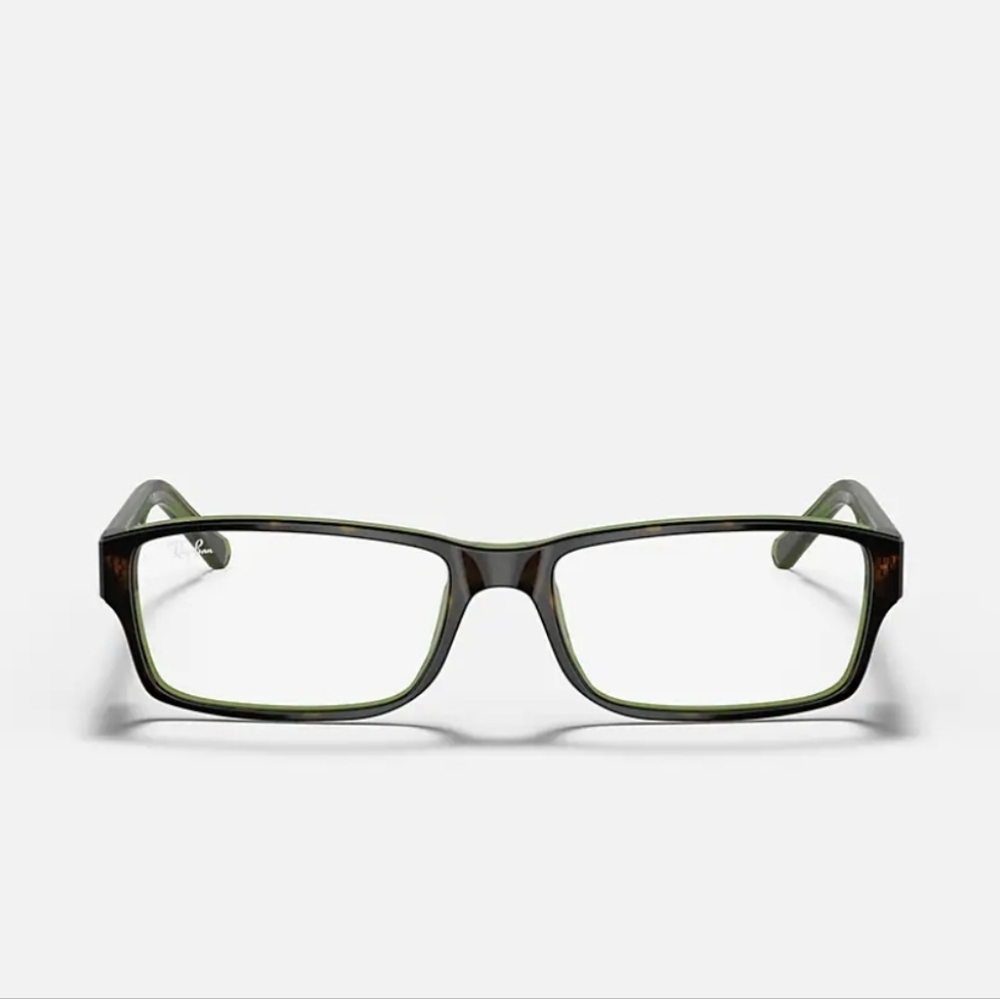Ray-Ban Eyeglasses RB 5169 Polished Havana On Green +5.0 Lenses